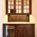 mirror doors, bar, butler's pantry