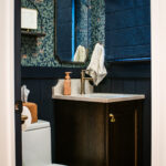 Custom Powder Room cabinet