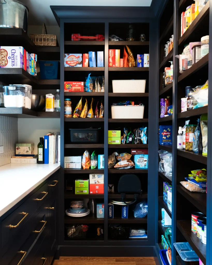 Painted Blue Pantry