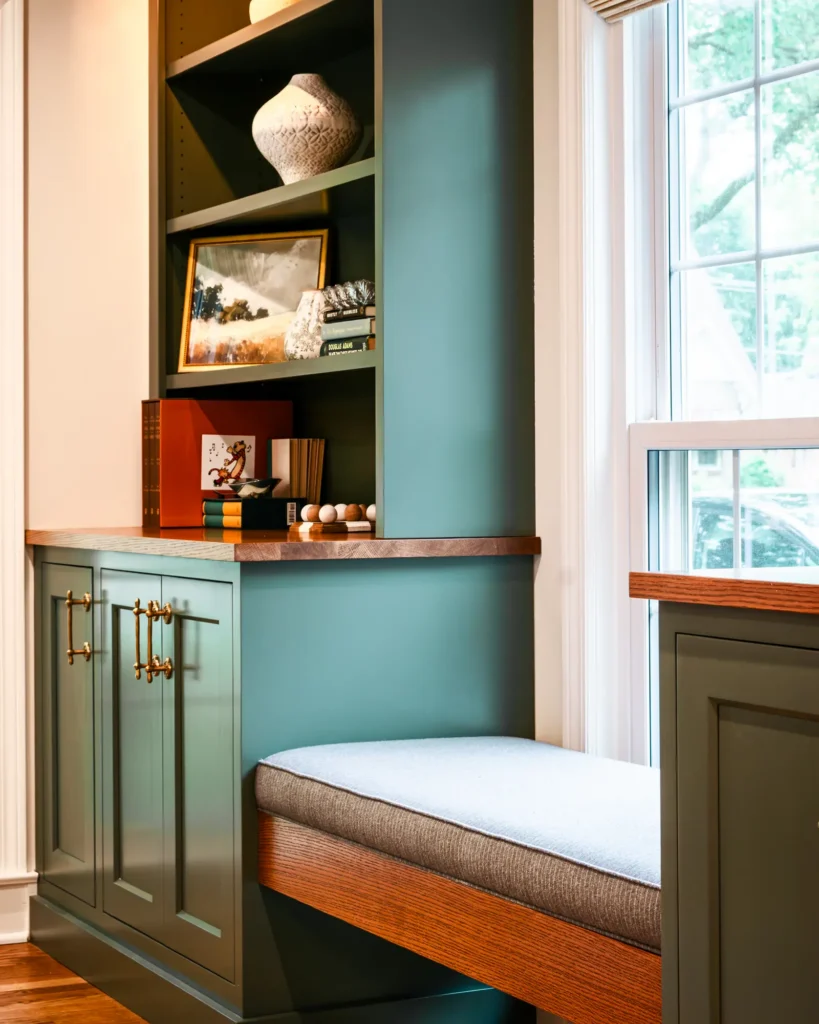 Painted Built-In with Bench