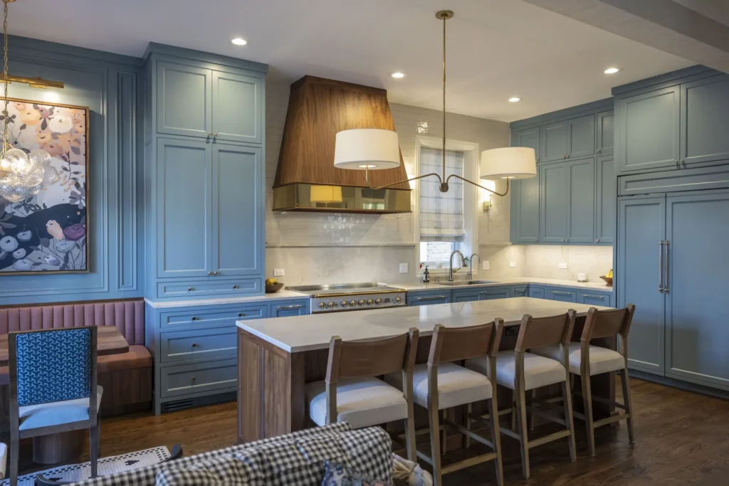 Painted Blue Kitchen