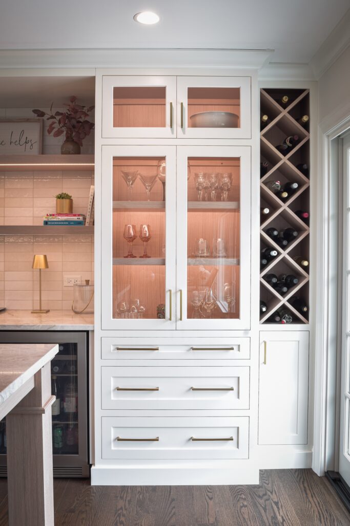 Bar Built-In with Wine Rack